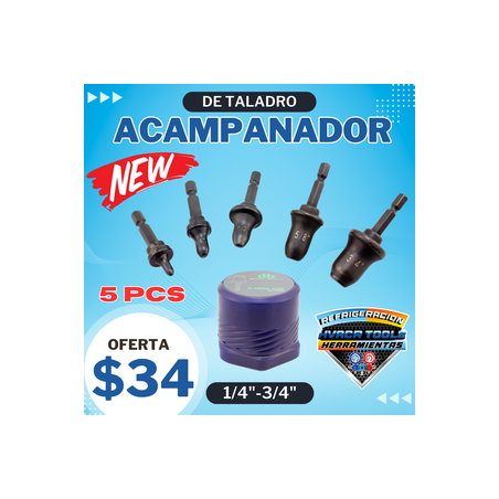 KIT ACAMPANADOR DE TALADRO 1/4-3/4 SUPER STARS ST-E900F