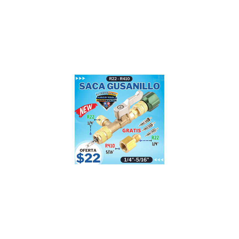SACA GUSANILLO 1/4 - 5/16 HONGSEN HS-1430